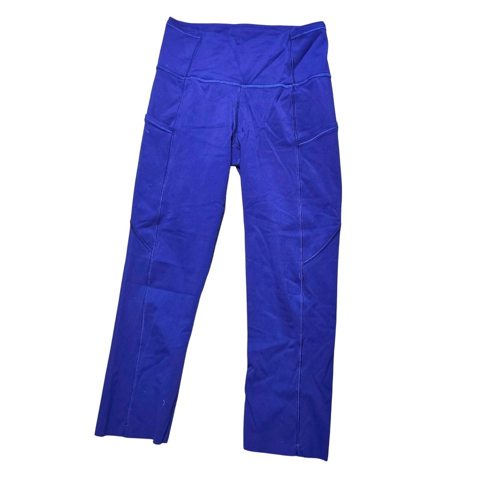 Lululemon Wunder Train High-Rise Leggings Blue Size 4 Everlux Workout Yoga Pants